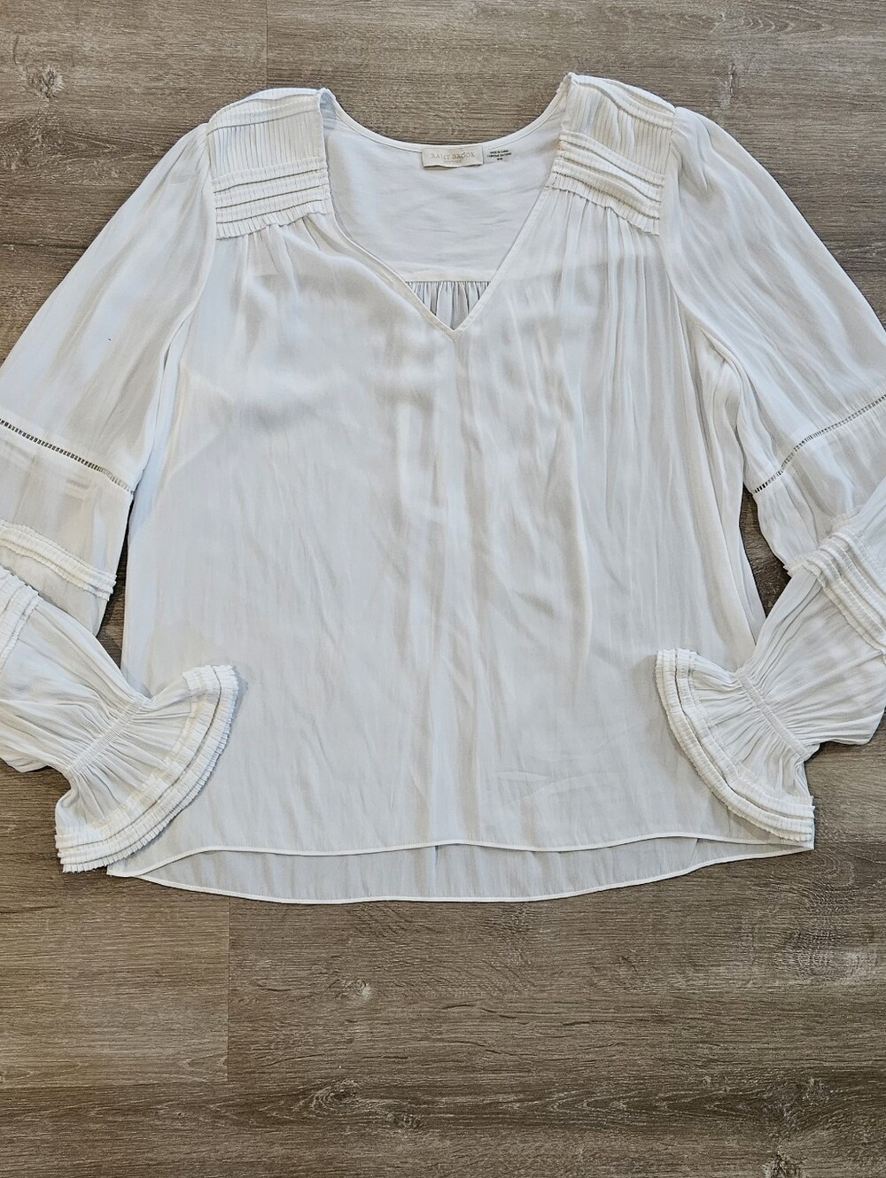 Ramy Brooke White Top Size Medium